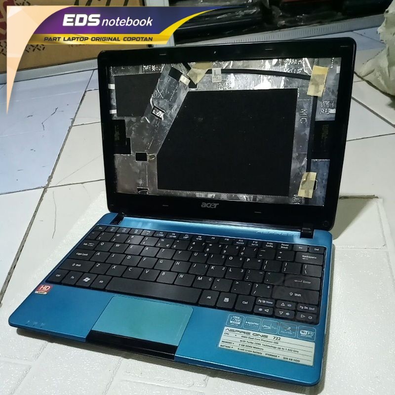 Casing Fullbody Fullset ACER Aspire One 722 AO722 LA-7071P _blue