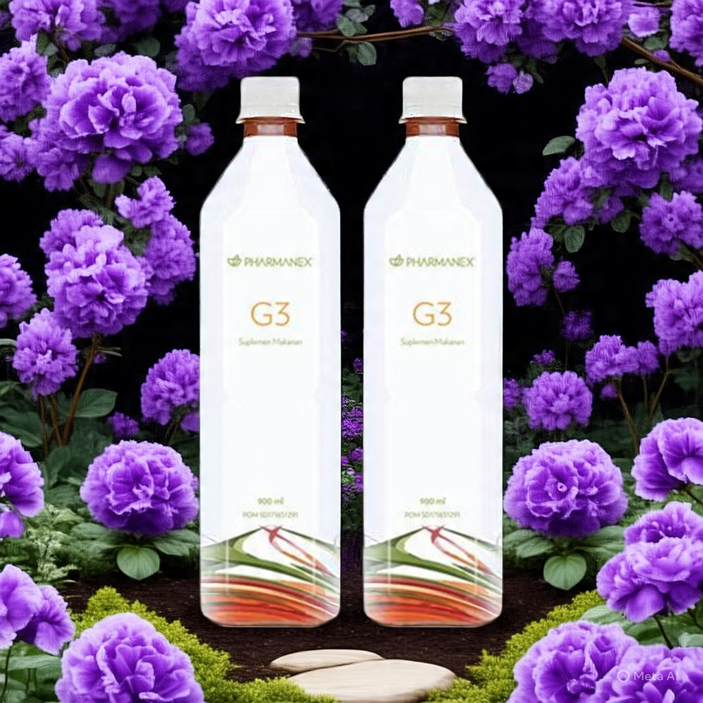 G3 Juice 2 Bottle Pack 2x900ml Minuman Antioksidan Nu Skin Original Kemasan Besar
