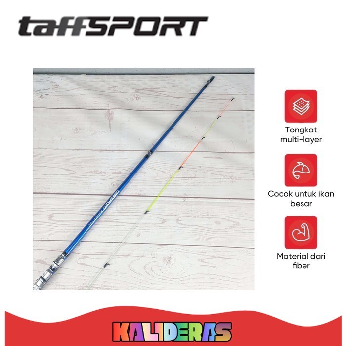 TAFFSPORT Spartacus 180 Joran Pancing Spinning Carbon 2 Segments 1.8M