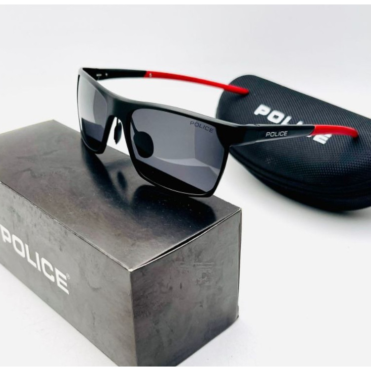 TERLARISS, ,  COD New Sungglass Kacamata Hitam POLICE 1932 Bahan Aluminium Lensa Polarized+UV600 Ant