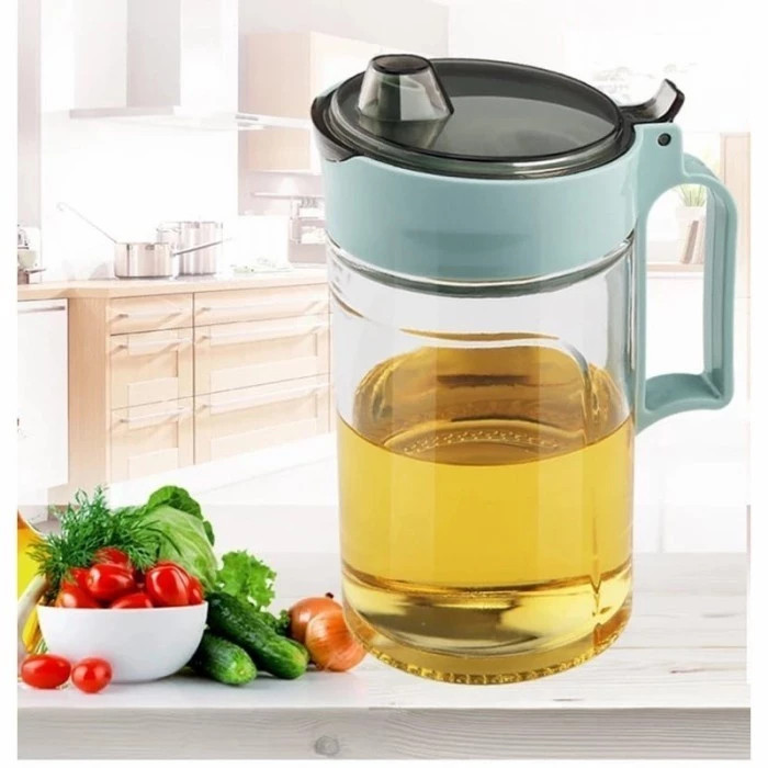 (DAS) Glass OIL POT single maiden 580ML Tempat Minyak Bahan Kaca Olive Oil Pot