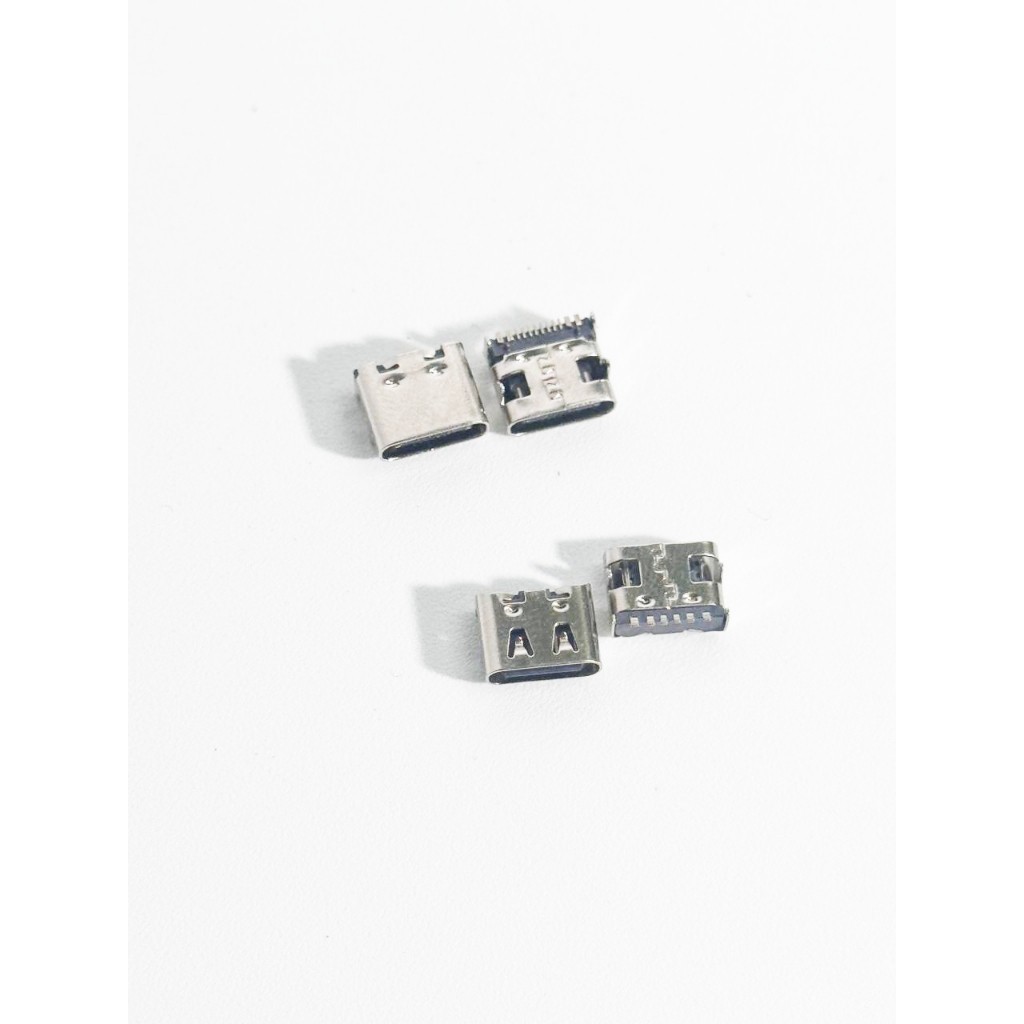 SOKET KONEKTOR USB TYPE C KOSONGAN 6P DAN 12P KONEKTOR CHARGER HP