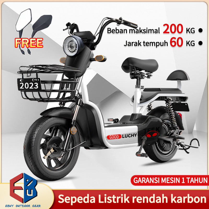 EBUY Sepeda Listrik Motor 48V Sepeda electric Dewasa Sepeda Listrik Premium Mewah