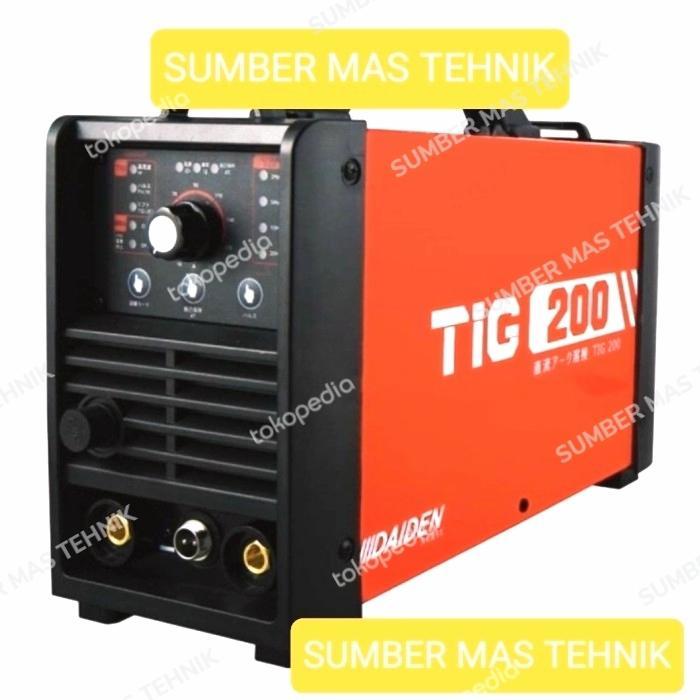 DAIDEN TIG 200 PULSE TRAVO LAS STENLIS STEEL MESIN LAS TIG200 DC PULSE