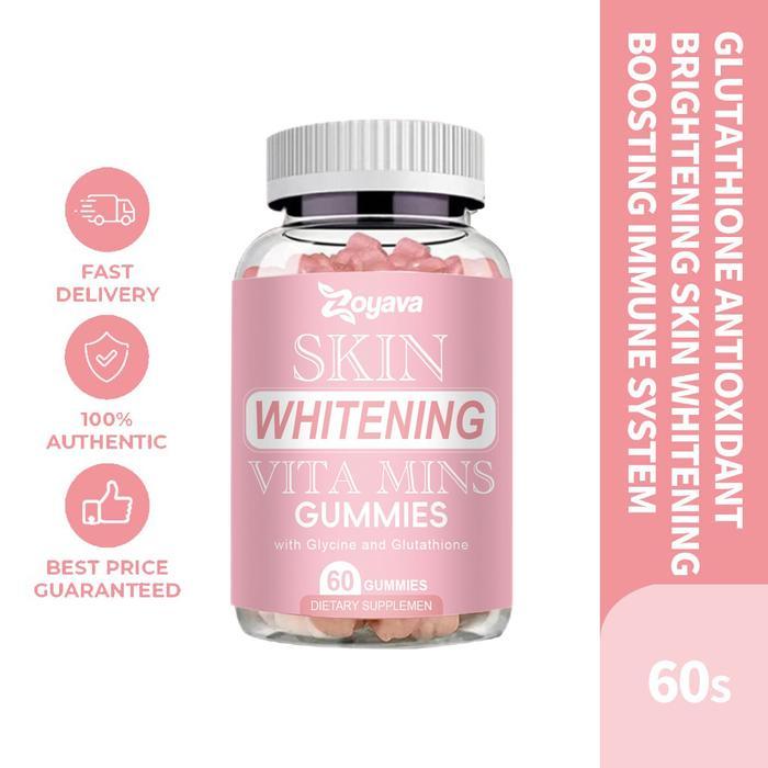 Zoyava Glutathione Gummies Kecantikan Kolagen Vitamin Pemutih Kulit Gummy