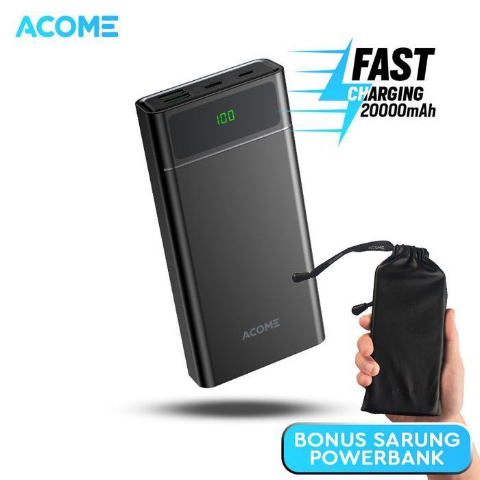 [BONUS SARUNG POWERBANK] ACOME Powerbank Fast Charging LED Display AP045/AP050/AP108/AP110/AP201/AP2