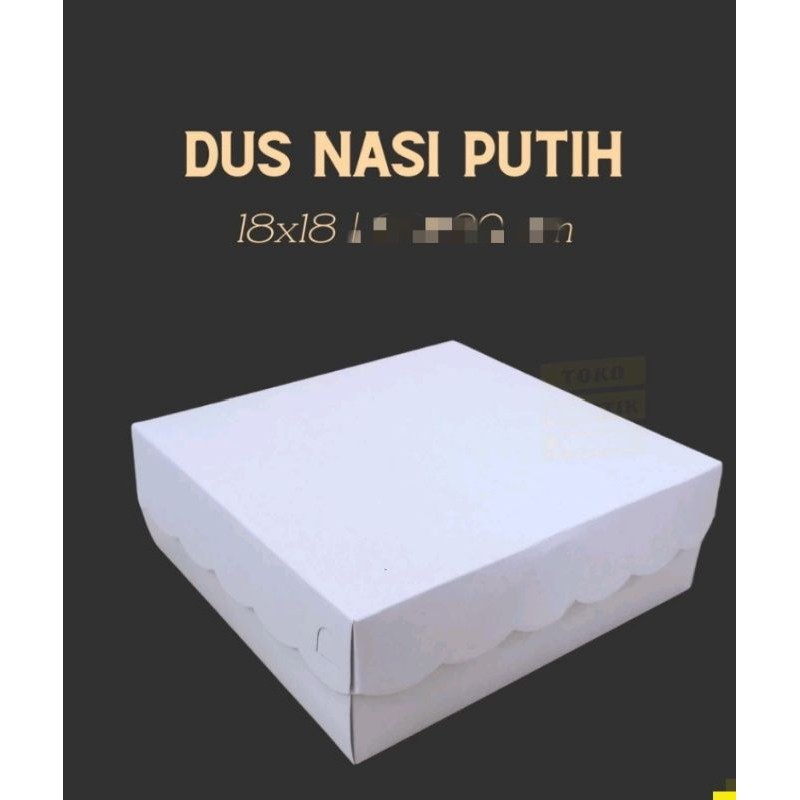 Dus Nasi kotak 18x18+mika