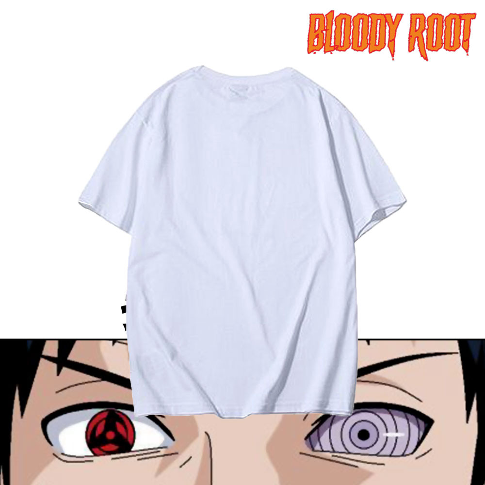 Kaos Uchiha Obito / T-shirt Obito Tobi Anime Naruto Shippuden / Bloody Root / Rebahan