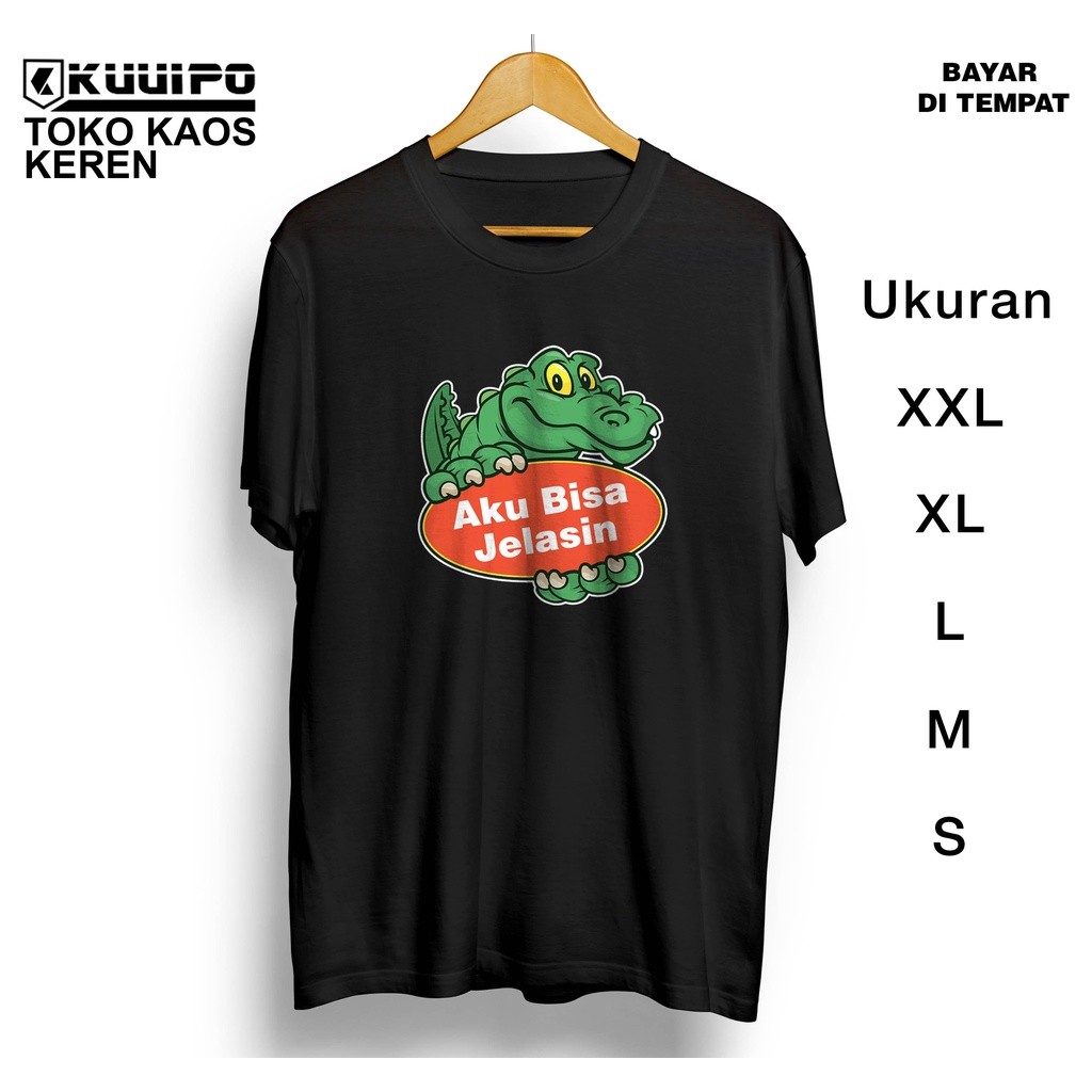 KAOS GAMBAR BUAYA DARAT / GAMBAR LUCU