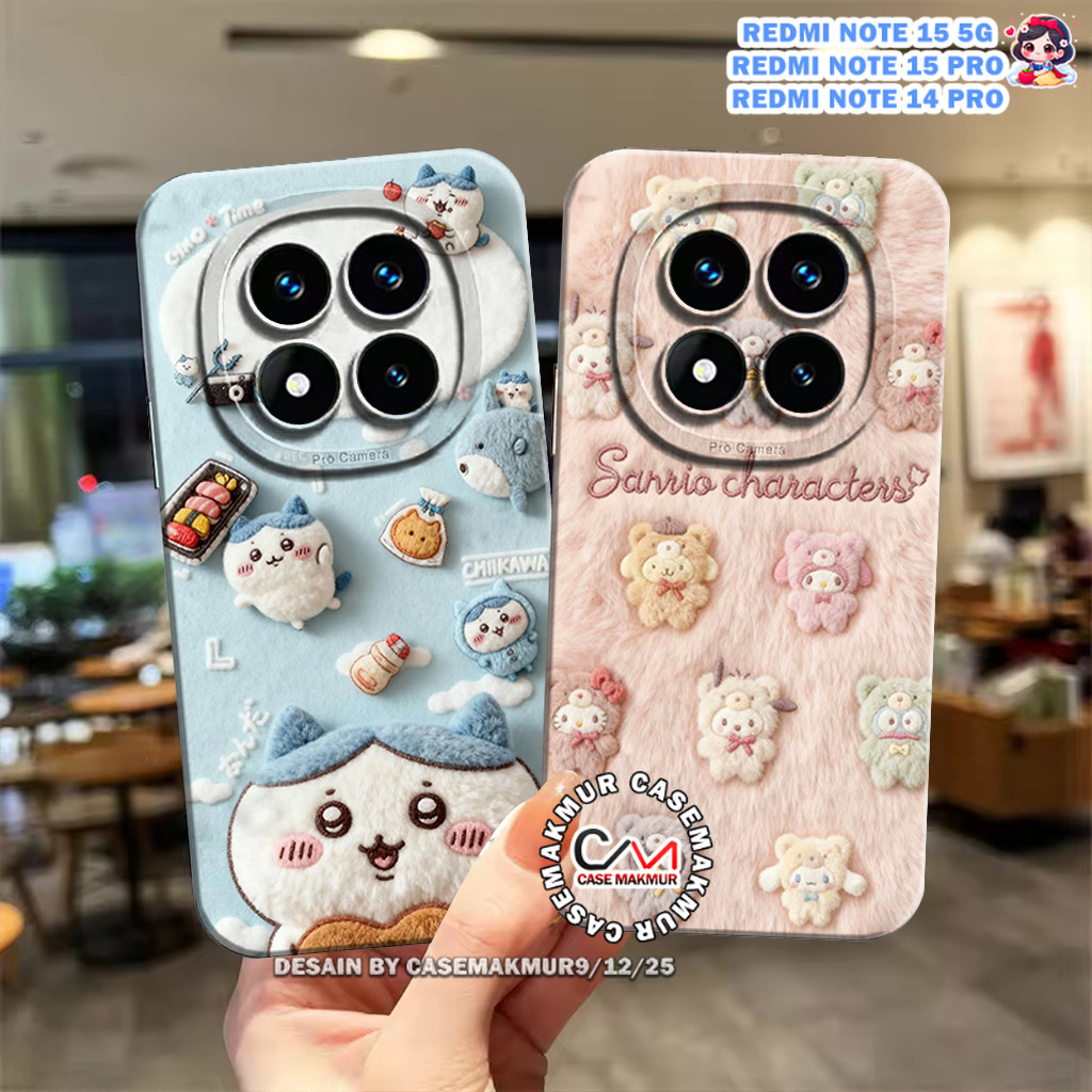 Softcase Silikon Redmi Note 15 5g / Note 15 Pro / Note 14 Pro - Case Cewe - Anti Slip