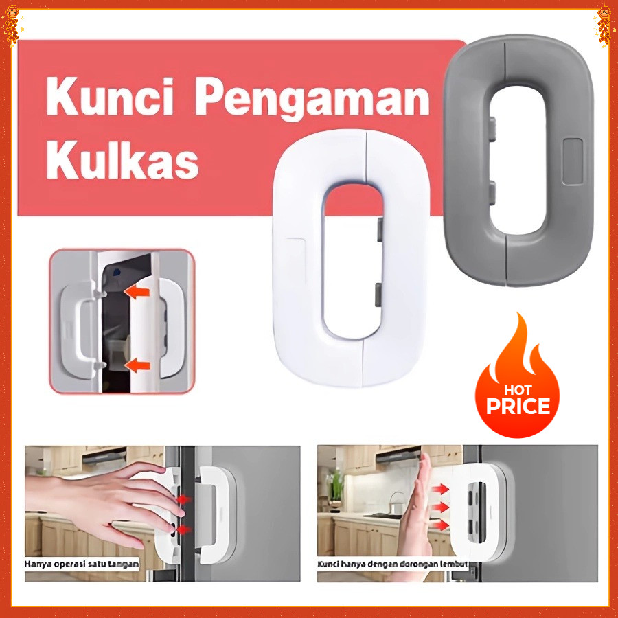 READY Baby Safety Lock Pengunci Kulkas Yang Kuat Kunci Kulkas Pintu Laci Lemari Pakaian Pengaman Ana