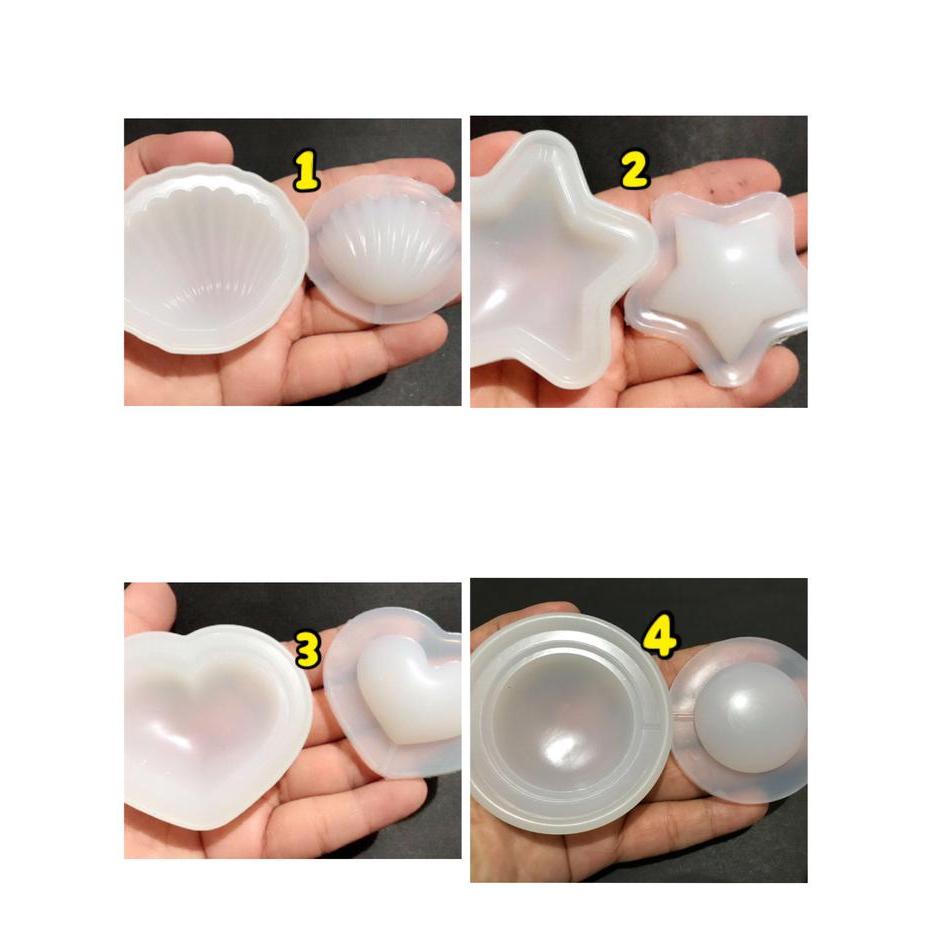 shaker mold cetakan resin mold resin mold craft resin charm shaker - Bulat