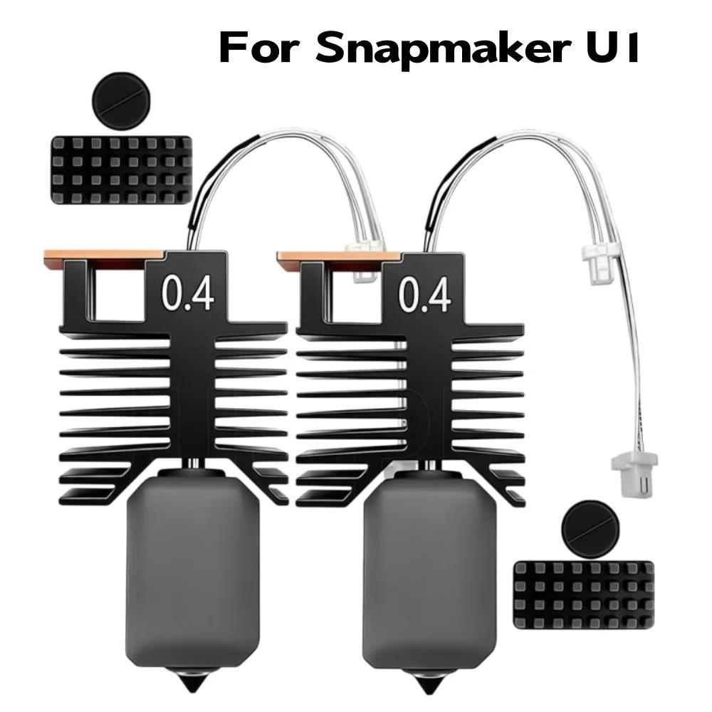 for 0.4mm Snapmaker U1 Hotend Full Assembled Plug&Play Ceramic Heating Block Rapid Heating Leak-Proo