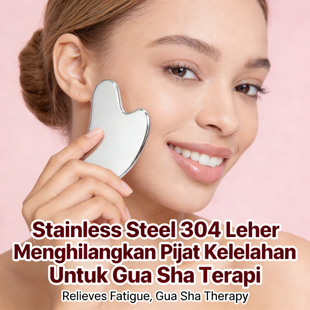 Gua Sha 304 Plat Stainless Steel Gua Sha Untuk Terapi Pijat Gua Sha Menghilangkan Kelelahan Leher