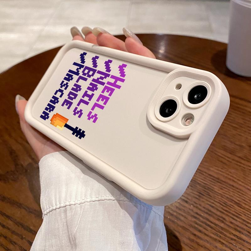 Case For Iphone 17 Pro 15 Max 12 Mini 13 14 16 Soft Silicon Camera Unik Gitar Teks Hp Softcase
