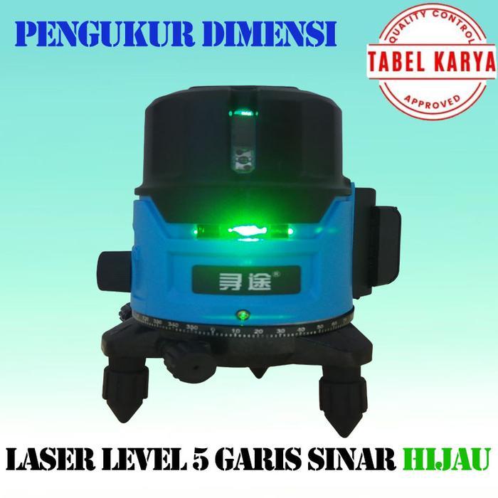LASER LEVEL 5 LINE 6 POINT LEVELING LASER 5 GARIS SINAR HIJAU - 5 GARIS 6 POINT