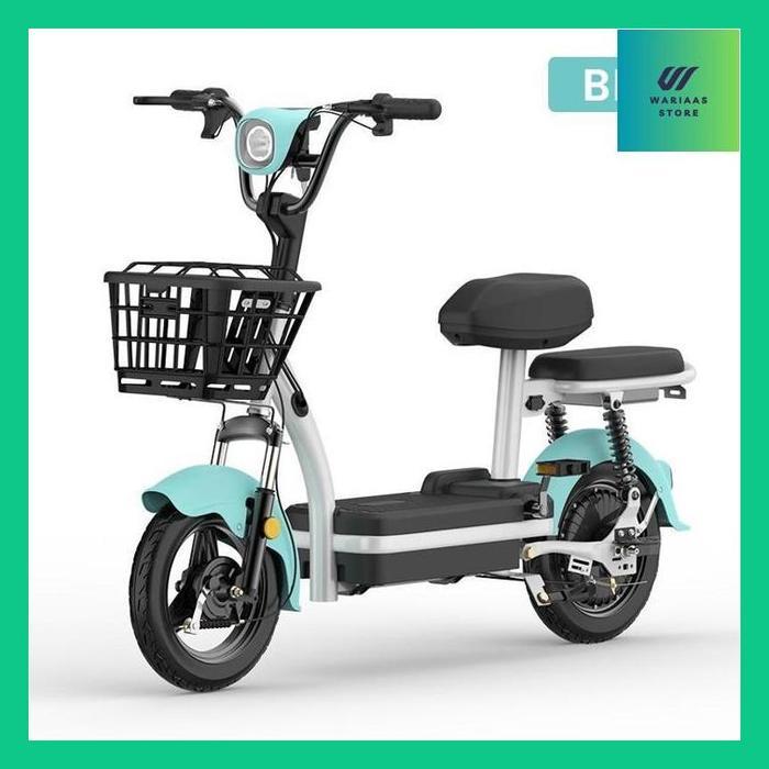 Wari" Geekman Sepeda Listrik Dewasa Sepeda Listrik Murah - B-Biru