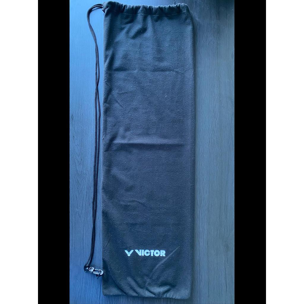 Victor Protection Bag / Sarung Kain Raket Beludru Warna Hitam Original