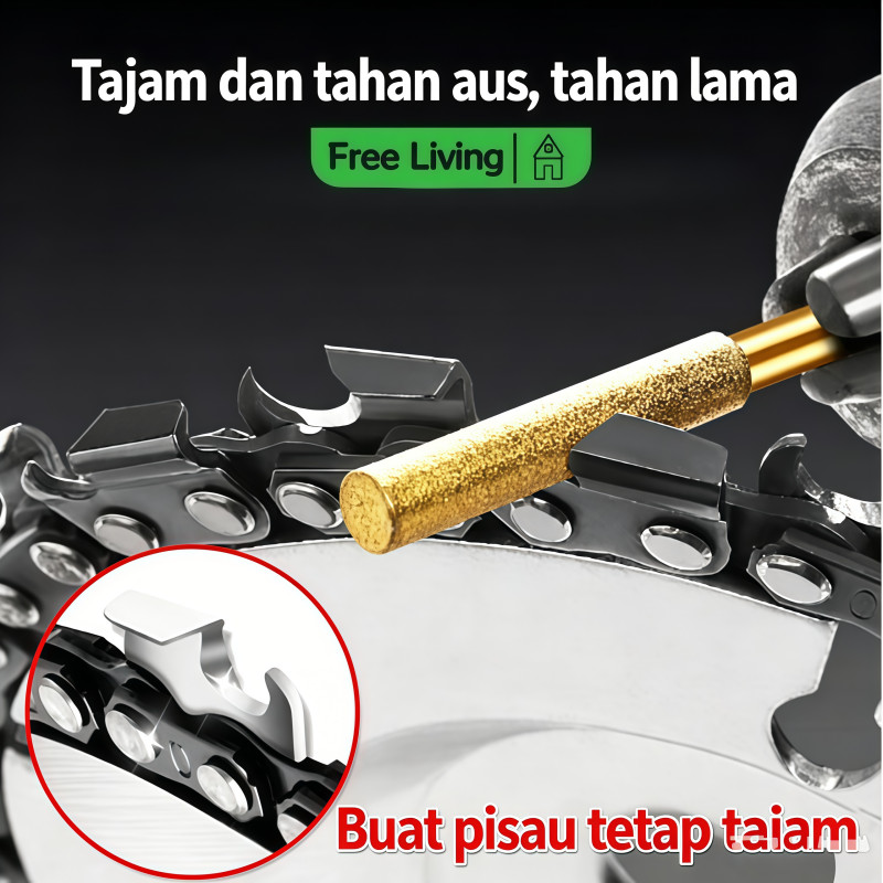 Batu gerinda rantai gergaji mesin pengasah rantai gergaji serbaguna