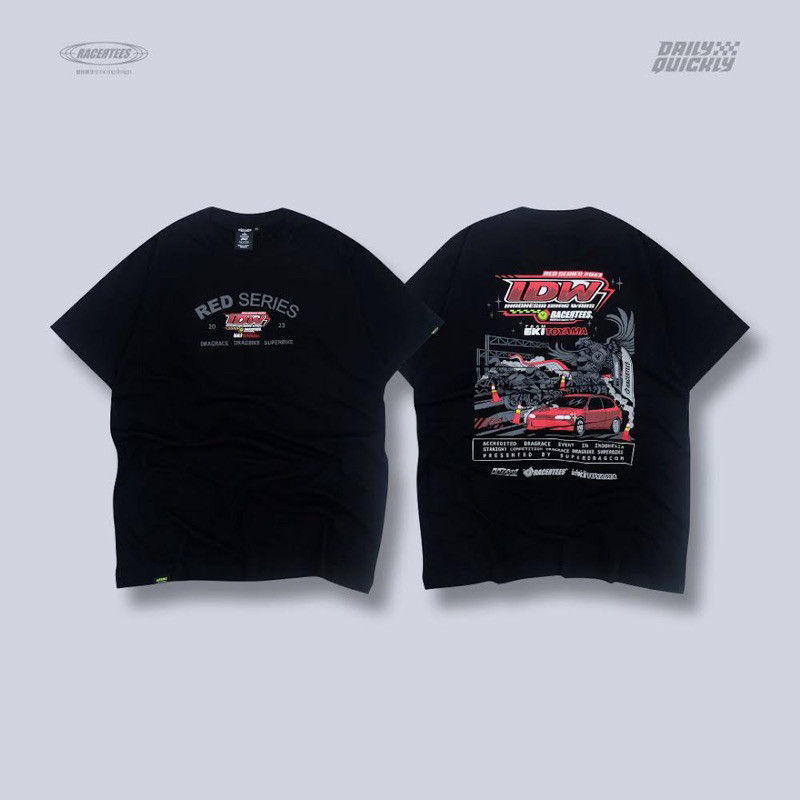 Kaos IDW x Racertees RED SERIES #1 Baju Kaos Unisex