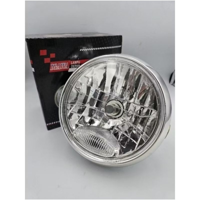 Headlamp Reflektor Lampu Depan Bulat 7 Inchi PNP Rx King Vixion Old Scorpio