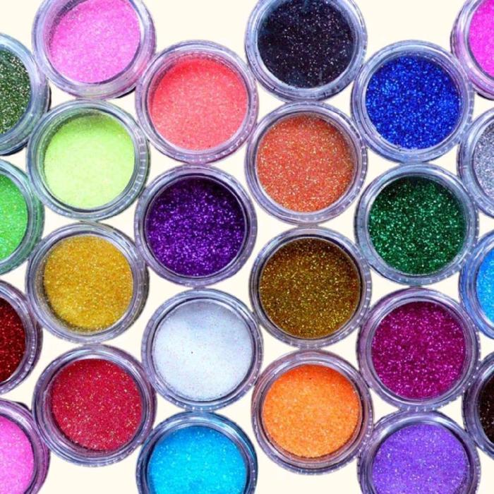 Ready Bubuk Glitter Serbuk Glitter Hologram Halus Powder Glitter isi 50gr - Maroon