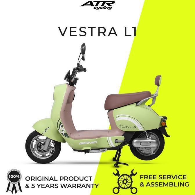 Sepeda Listrik E-Moped 14" Genio Vestra L1 (24) [Terlaris] [Terbaru] - GN-WH