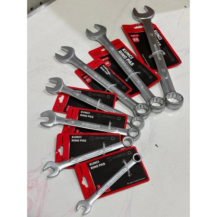 KUNCI RING PAS RACHET KUNCI RINGPAS KRETEKAN KUNCI KOMBINASI KREK 8MM 10MM 12MM 14MM 17MM 18MM