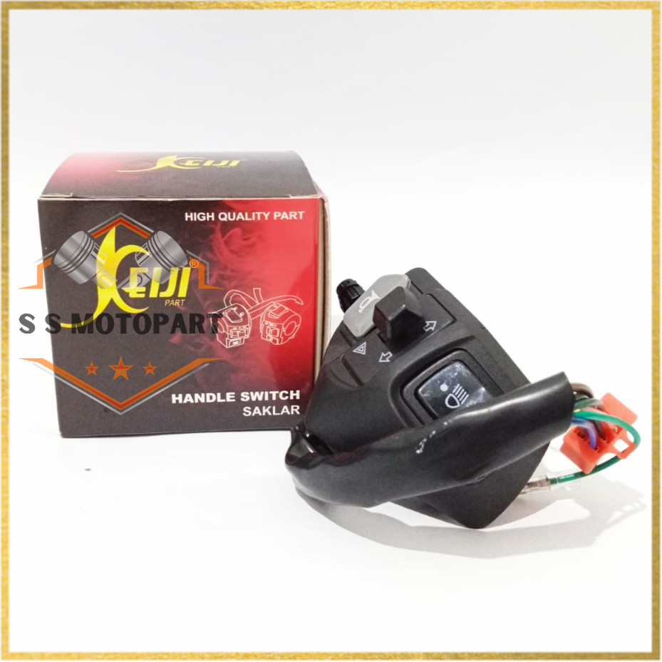 Holder Kiri MIO J / MIO M3 (MDF HAZARD) (44D) Saklar Lampu Ori Keiji