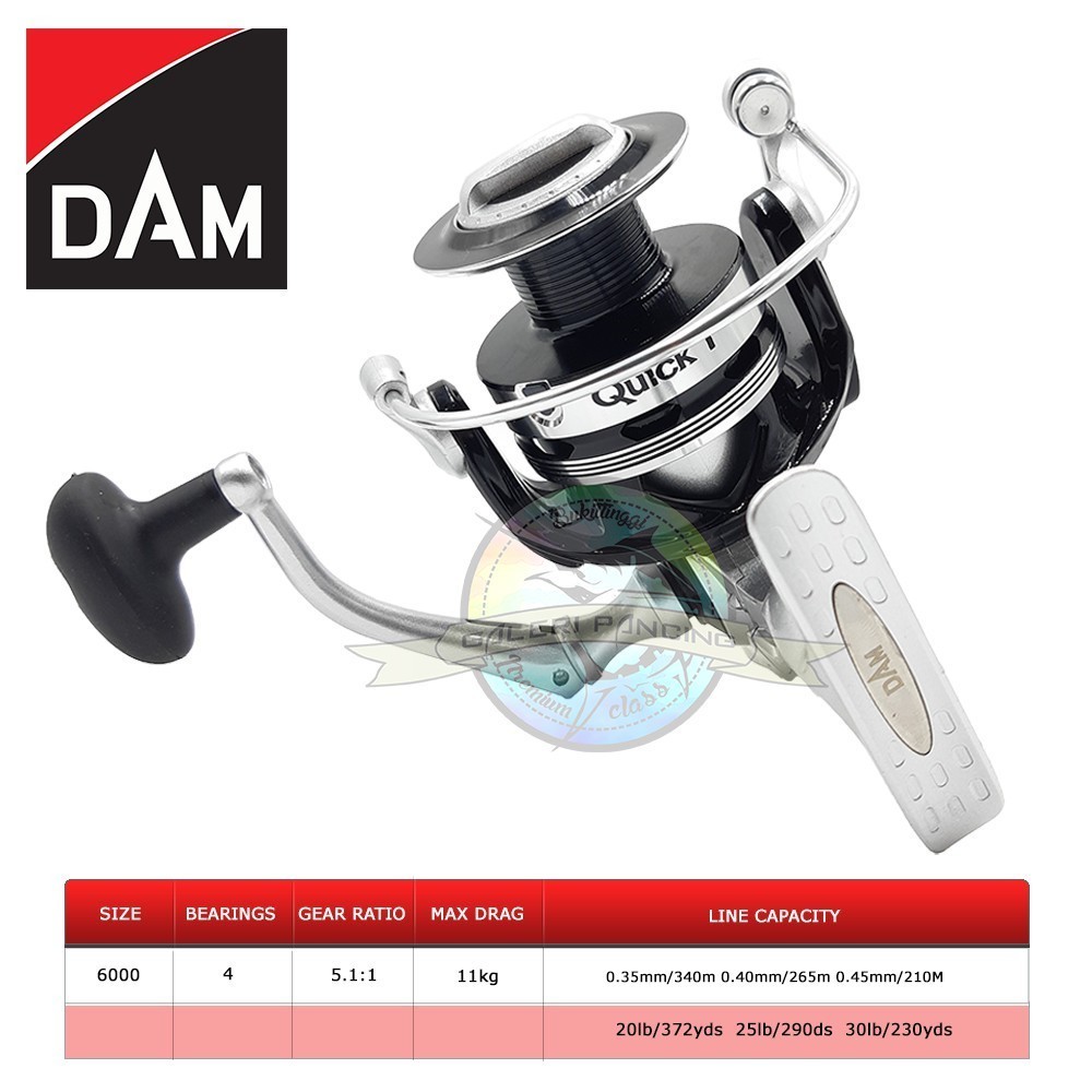 Reel Pancing DAM Quick 1 6000FD