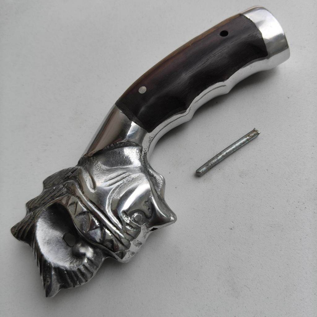 Peralatan genggam pegangan gagang Golok motif wayang aksesoris peralatan kebun sudah sudah pakai kay