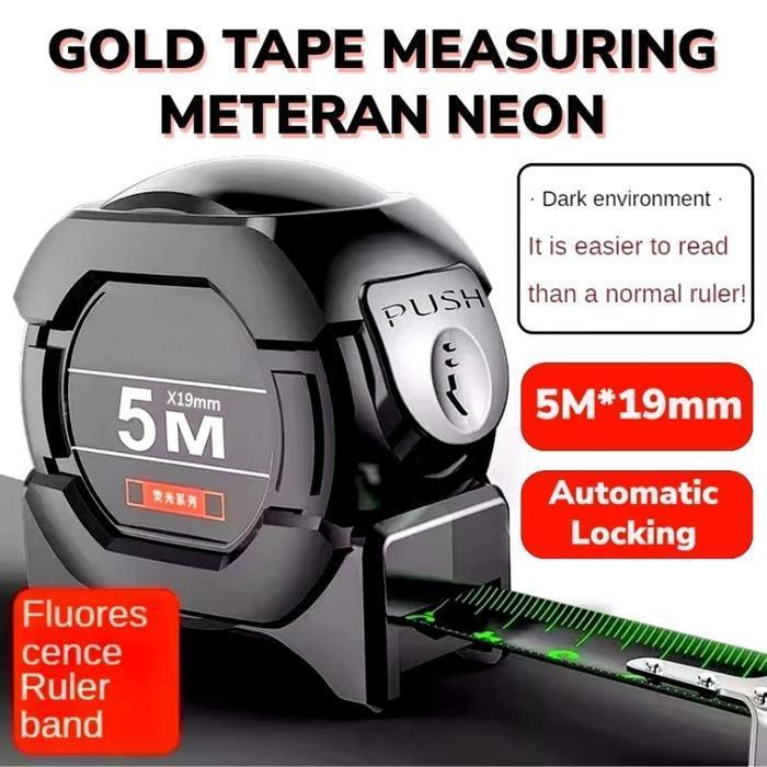 AFL METERAN NEON 5 METER ALAT UKUR BERTEKNOLOGI BAJA PRESISI & ANTI KARAT - Gambar 4