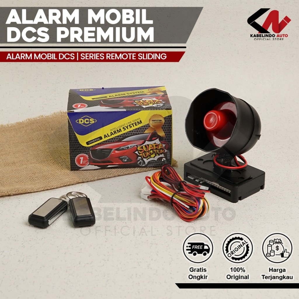 (jamila26) DCS Alarm Mobil DCS Premium Series Remote Sliding Mobil Model Tombol Universal