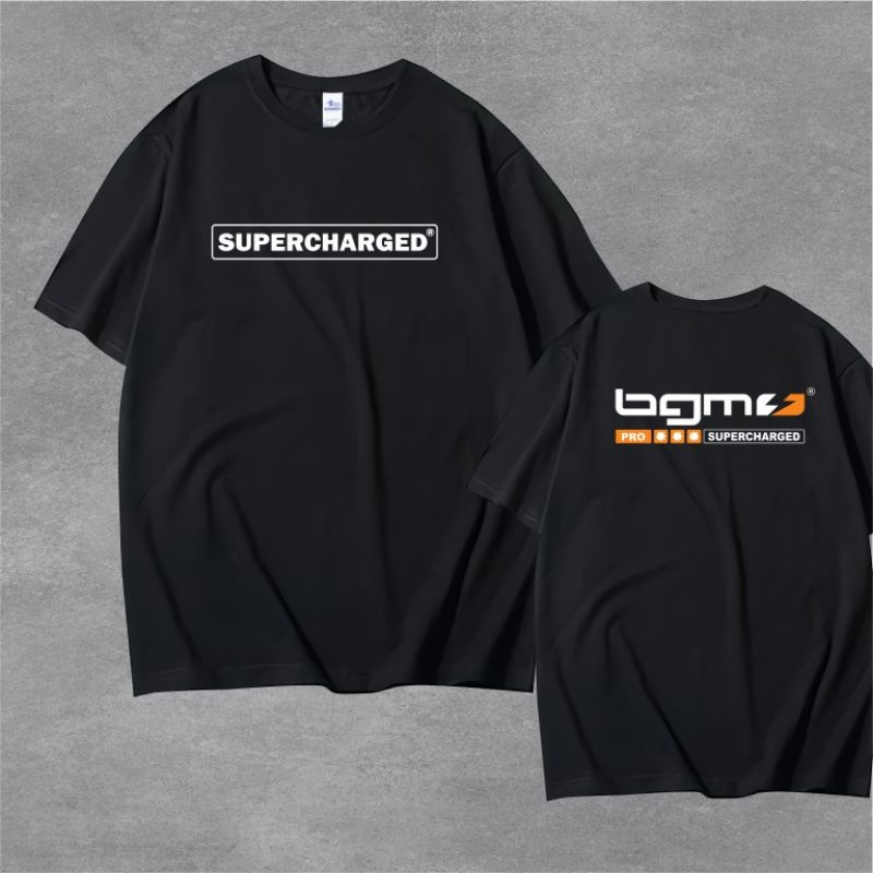 BGM Supercharged Tshirt Baju vespa pria wanita sparepart scooter