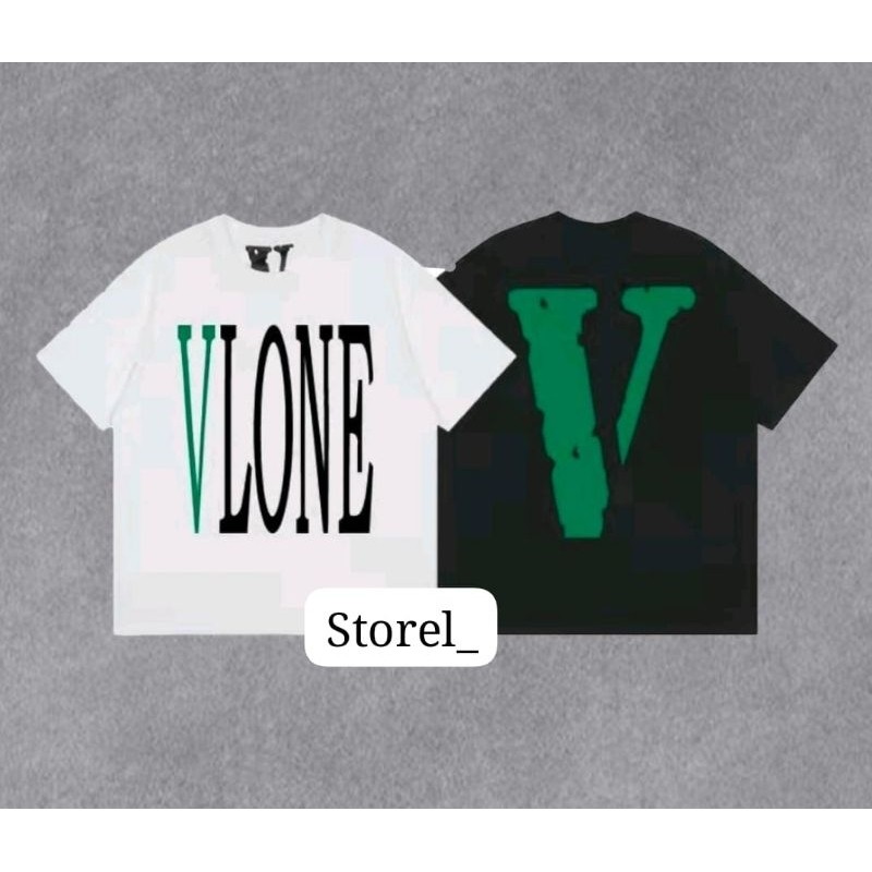 KAOS VLONE CLASIC GREEN T-SHIRT VLONE CLASIC GREEN UNISEX