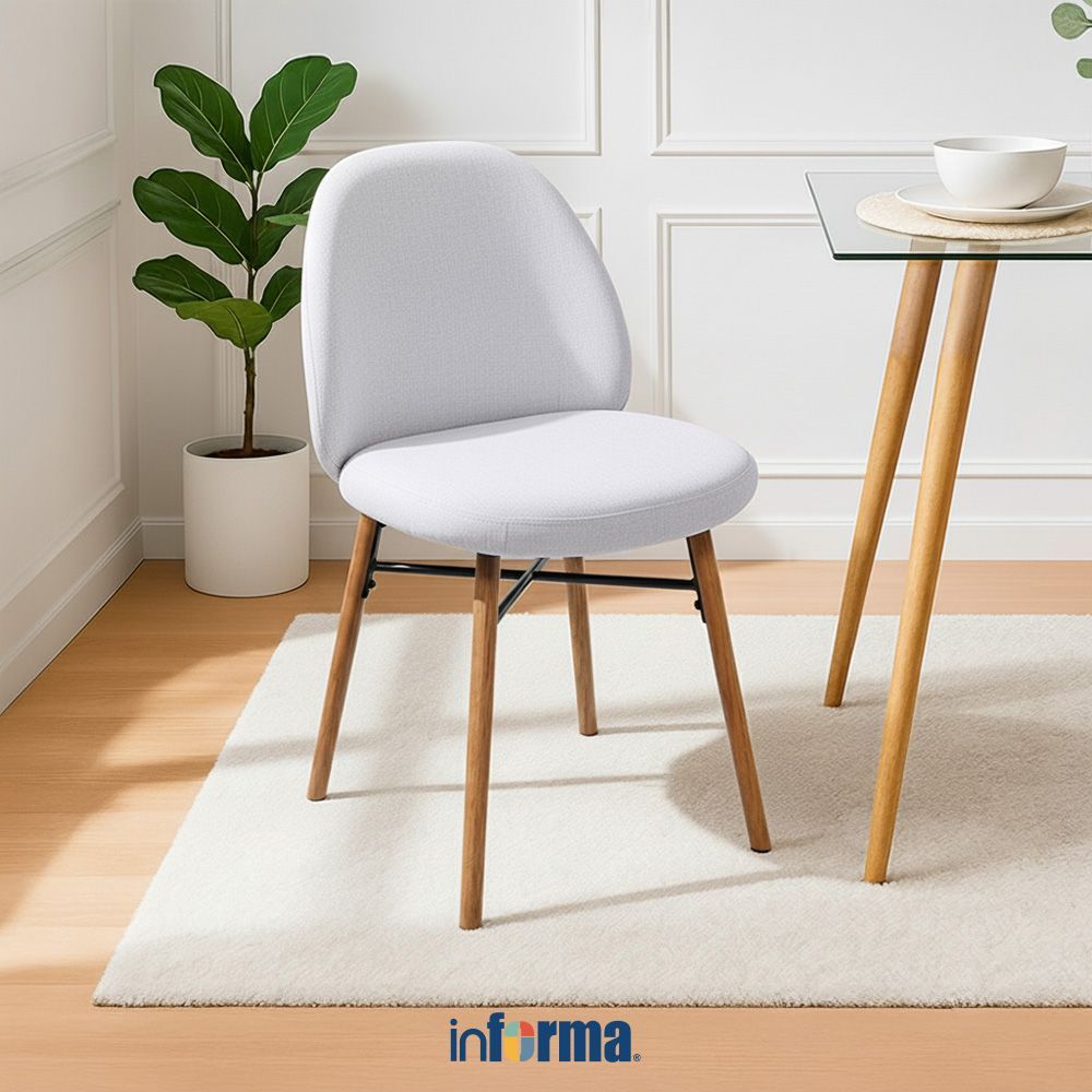 Informa Sophia Kursi Makan Fabric Dining Chair Tempat Duduk Ruang Makan Kursi Kafe Restoran