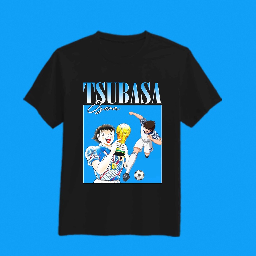 Animood - Tshirt Tsubasa Ozora Captain Tsubasa Square Series Kaos Pria