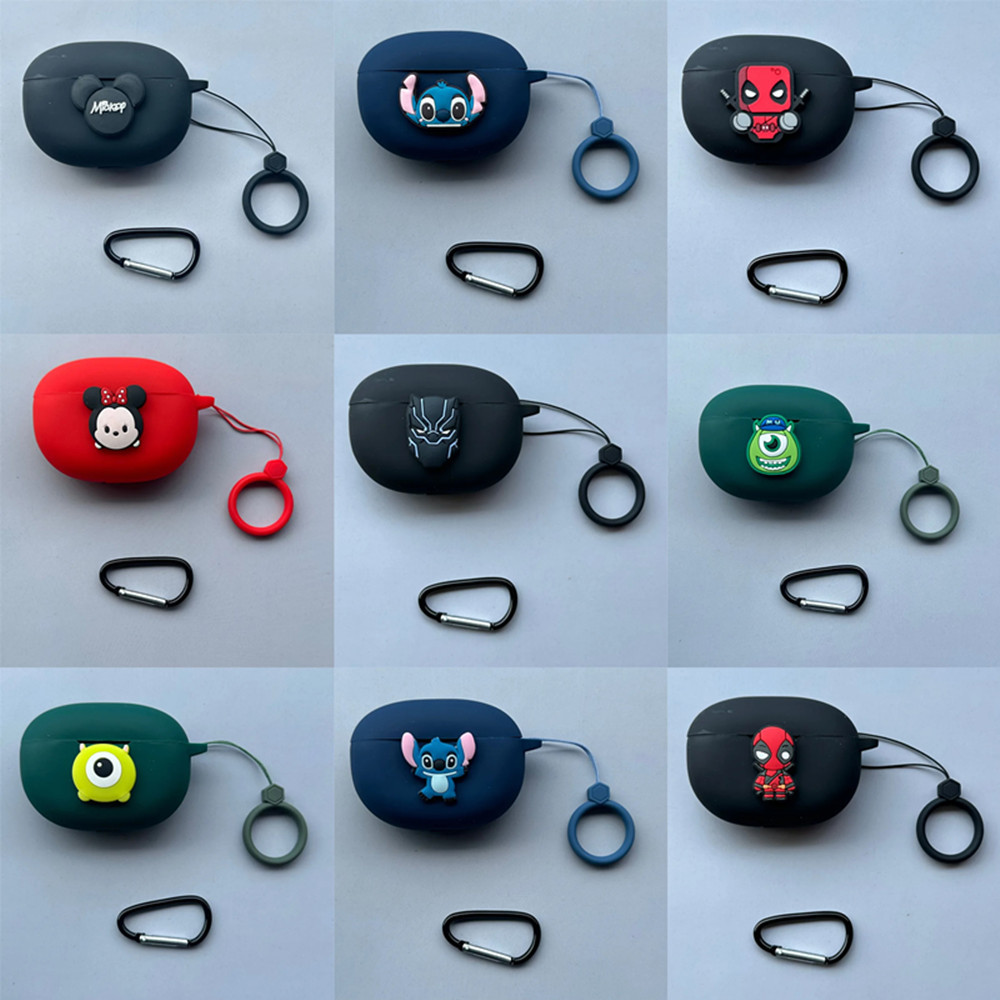 For Realme Buds T310 Case Cartoon Headphone Silicone Case Protective Earphone Cover fundas for Realm