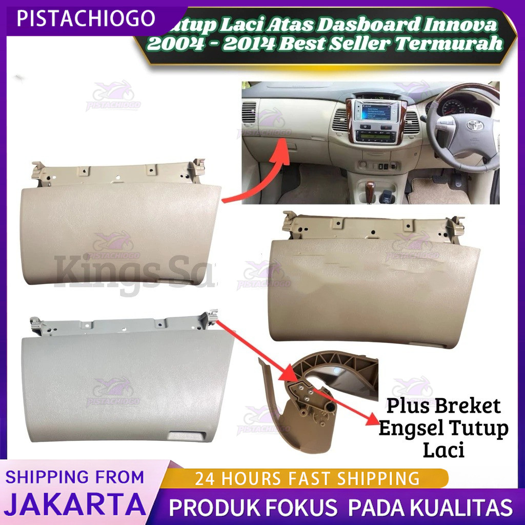 Tutup Laci Dashboard Cover Laci Atas Innova Untuk Toyota Innova 2006 - 2015