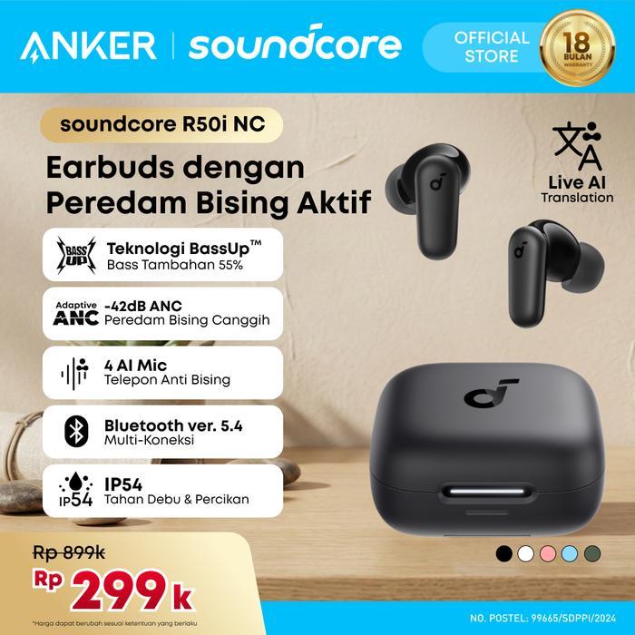 (NEW LAUNCH) Soundcore Anker R50i NC Earbuds Adaptive Noise Canceling Headset Earphone Bluetooth 5.4