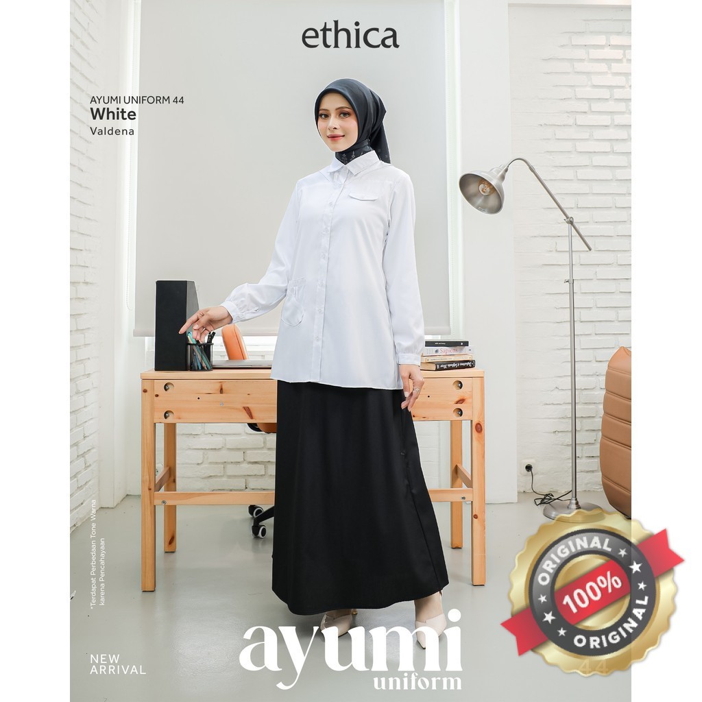 ETHICA Ayumi Uniform 44 Gamis Setelan Baju PNS/ASN Baju Seragam Dinas Pemda Formal Model Terbaru Mod