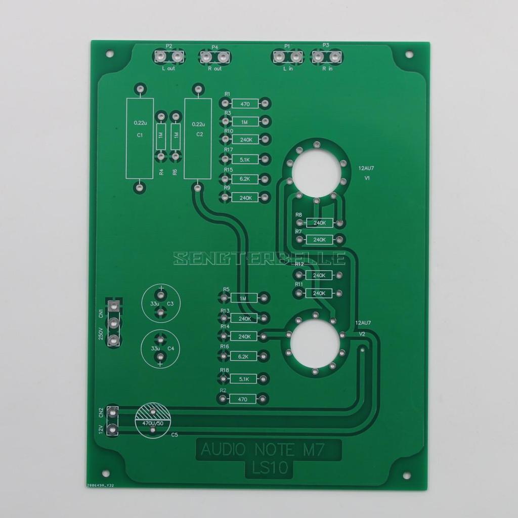 HiFi Home LS10 12AU7 Tube Preamplifier PCB Berbasis Sirkuit Preamp Audio Note M7