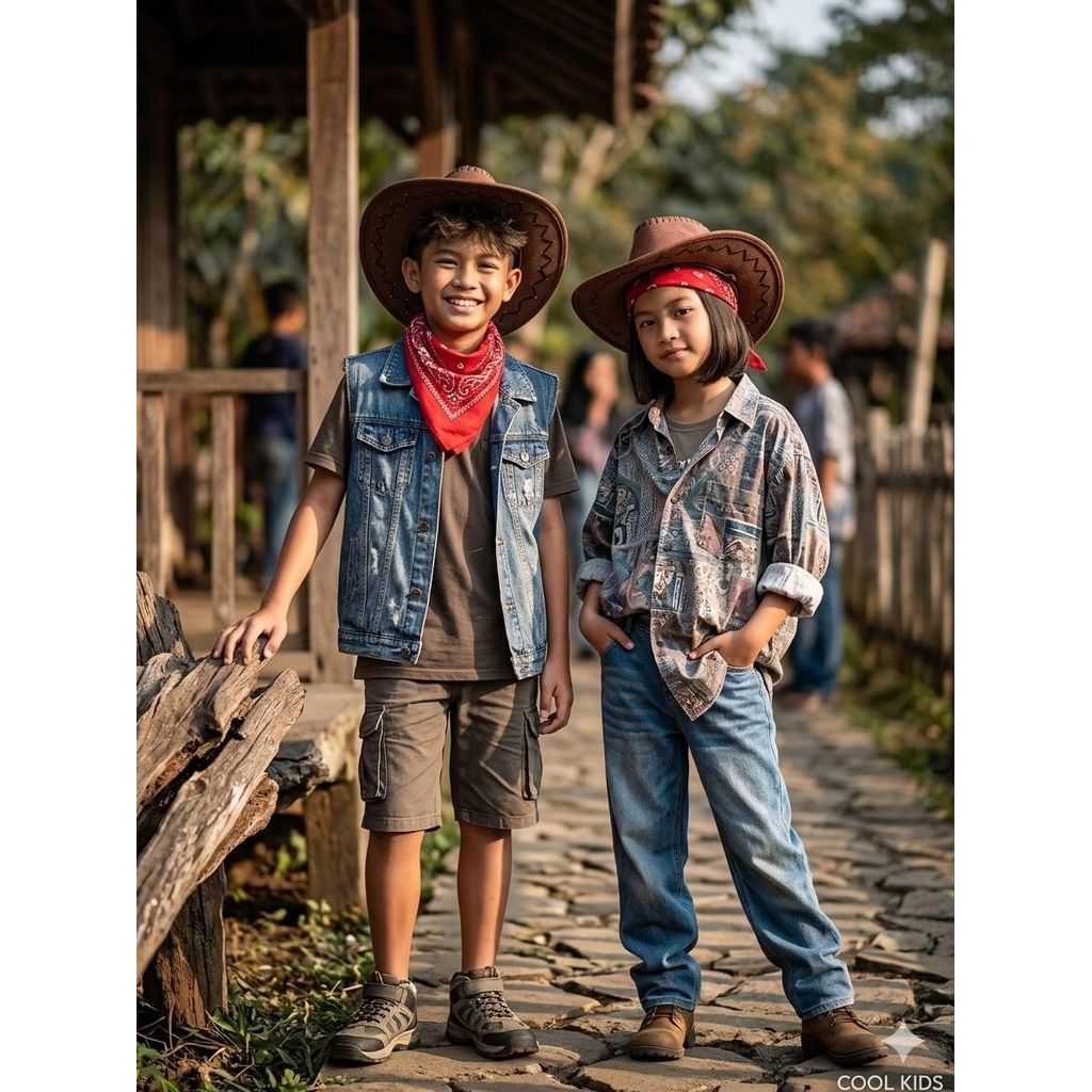 COD TOPI KOBOY ANAK UNISEX / TOPI KOBOY ANAK LAKI LAKI / TOPI KOBOY ANAK PEREMPUAN / TOPI KOBOY ANAK