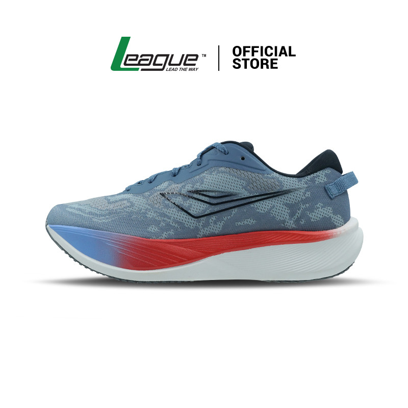 League Symbiote U Blue/Red Sepatu Running Pria