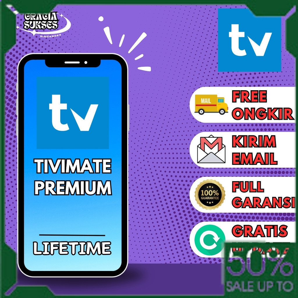 Tivimate Premium Lifetime | Unlock banyak Channel | Bergaransi Selamanya App Beli 2 Gratis 1