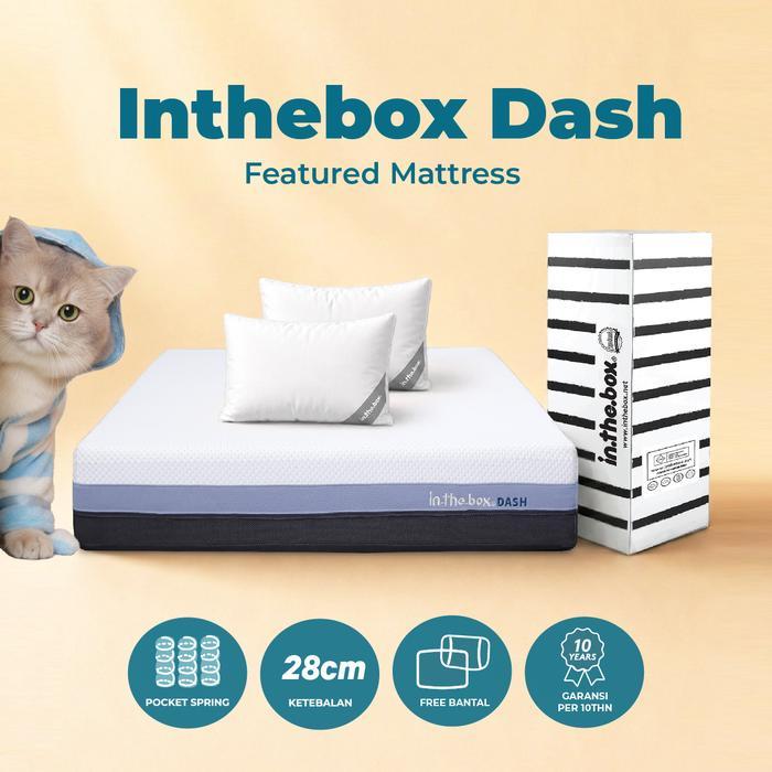 Kasur Dingin Spring Bed Orthopedic IN THE BOX Dash - FREE Bantal - 90x200