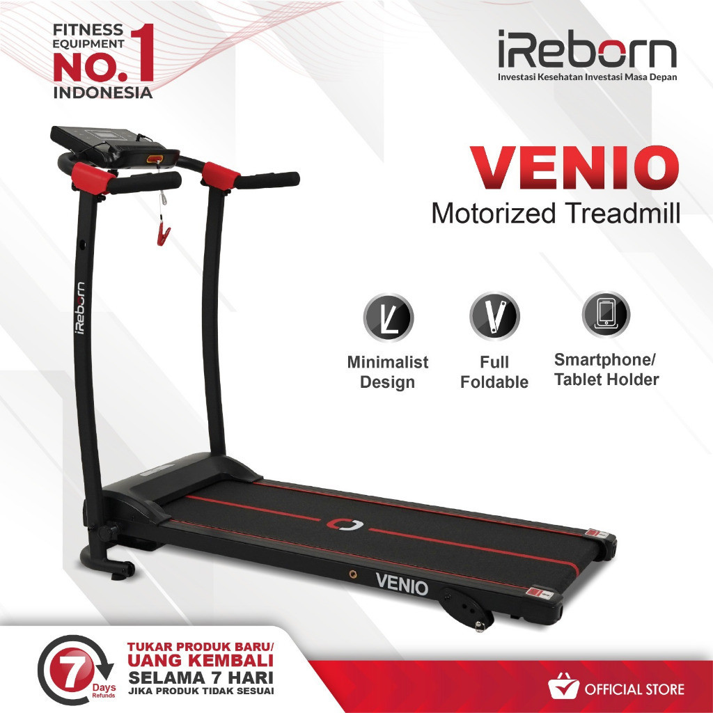 GS Alat Fitness Treadmill Elektrik iReborn Venio (BANDUNG)