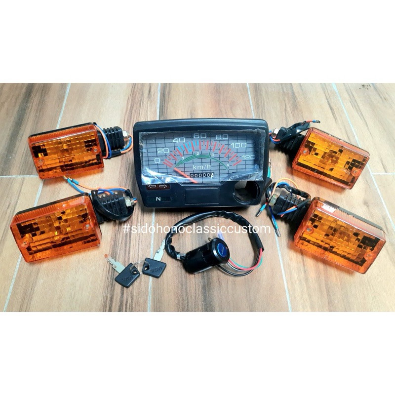 paket Honda WIN 100 WIN100 kunci kontak gembok lampu sen sein reteng speedometer spedo spido