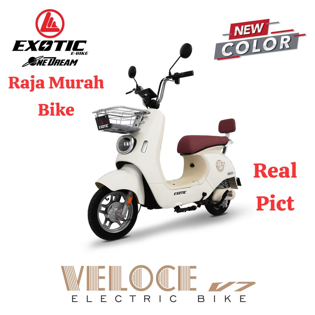 Sepeda Listrik Terbaru Exotic Veloce V7 Bergaransi Resmi Sepeda Listrik Veloce V7 Sepeda Listrik Exo