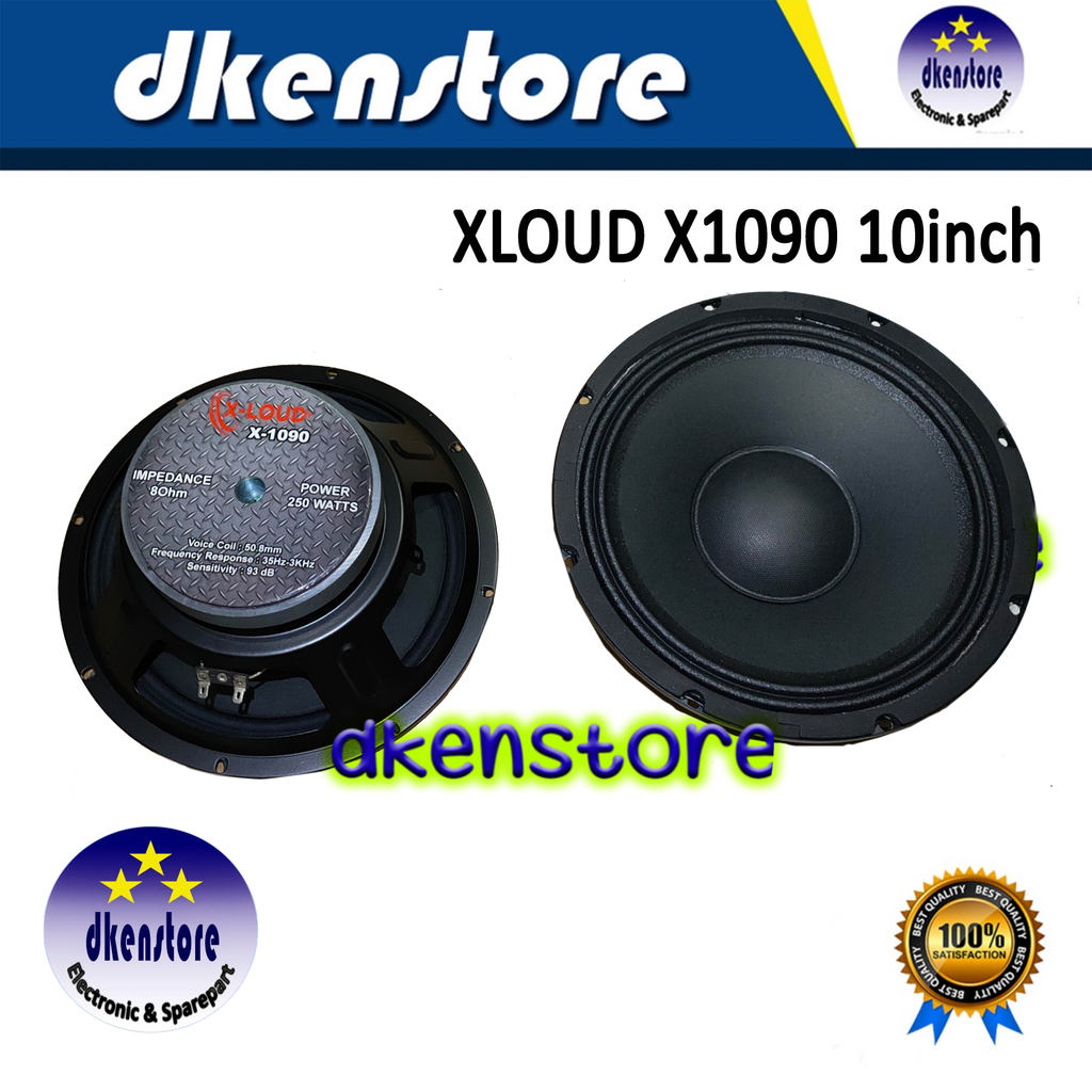 Speaker 10 inch XLOUD X1090  spiker mid array Loudspeaker murah meriah